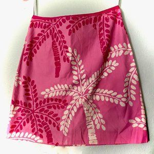White Label Lilly Pulitzer Pink Palms Skirt